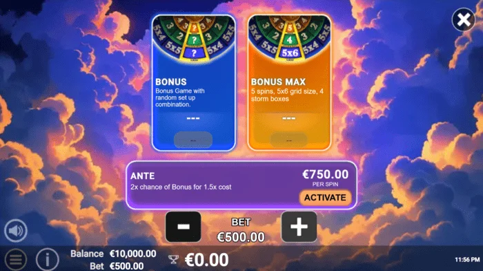 Pots of Power: Zeus - 27の構成を持つホイールからのボーナス選択